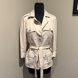 Fenn Wright Manson Women’s Medium Light Beige Utility Jacket